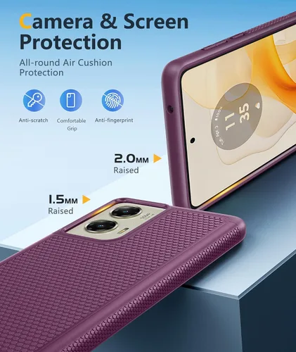 Miniatura 317 de FNTCASE Funda para iPhone 17 Pro: Fundas delgadas translúcidas de color azul claro compatibles con MagSafe, protección completa de la cámara