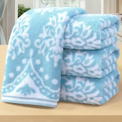Miniatura 17 de Paños de lavado de algodón para ducha (6 piezas, 13 x 13 pulgadas), de secado rápido, gruesos, absorbentes, toallas faciales suaves para baño, juego