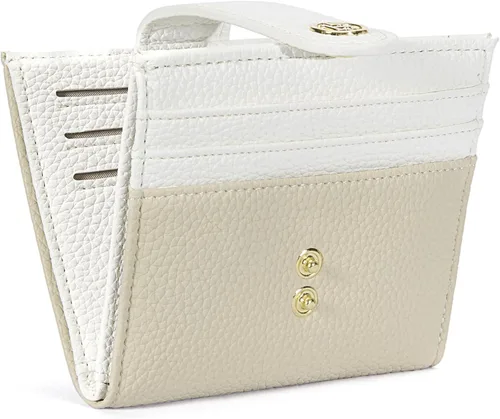 Miniatura 12 de BOSTANTEN - Billetera delgada para mujer, pequeña, con bloqueo RFID, tarjetero de cuero plegable con cremallera y bolsillo para monedas, Pequeña