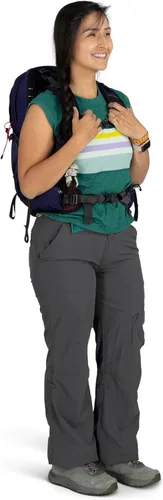 Miniatura 11 de Osprey Tempest - Mochila ligera de senderismo para mujer, 11 L, mochila pequeña para viajes y campamentos, ancla azul/Atlas
