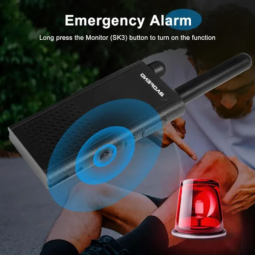 Miniatura 6 de Baofeng T26 Walkie Talkies de Largo Alcance, Batería Recargable de Iones de Litio, 16 Canales FRS, Radios Bidireccionales con Auriculares para Paq