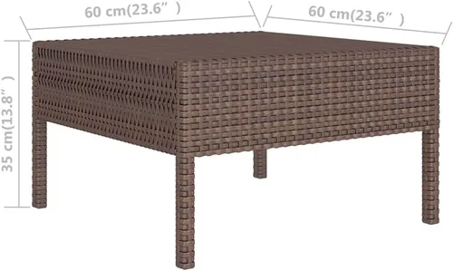 Miniatura 8 de Juego de 12 piezas de salón de patio con cojines, sofá al aire libre, juego de bar de patio, muebles modernos para exteriores, banco de comedor