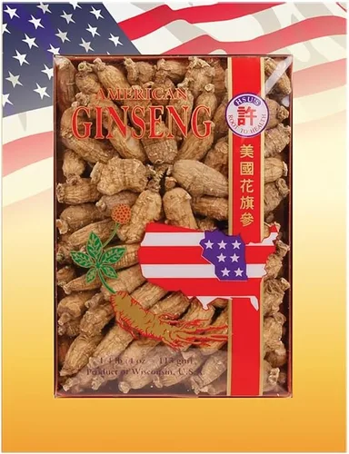 Miniatura 11 de Hsu's SKU 110-4 Corto extra grande Ginseng americano cultivado de Wisconsin directamente de jardines de ginseng Caja de 4 onzas, B005HSX9VM