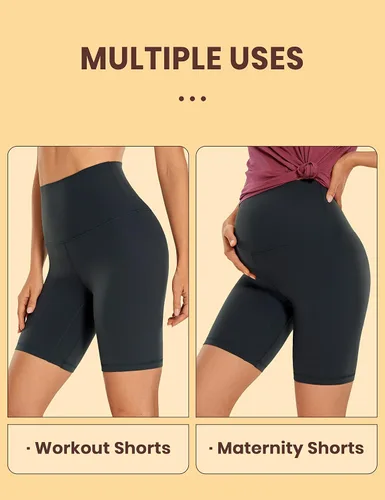 Miniatura 12 de CRZ YOGA Butterluxe Super High Waist Biker Shorts 6"- Yoga Workout Womens Buttery Soft Over Belly