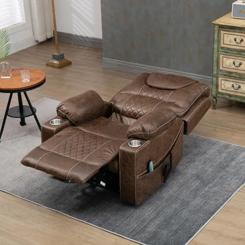 Miniatura 8 de JUUXO Panorama 1.0 - Sillas elevadoras eléctricas reclinables para personas mayores, altura ajustable, calor, masaje, asiento de 26 pulgadas