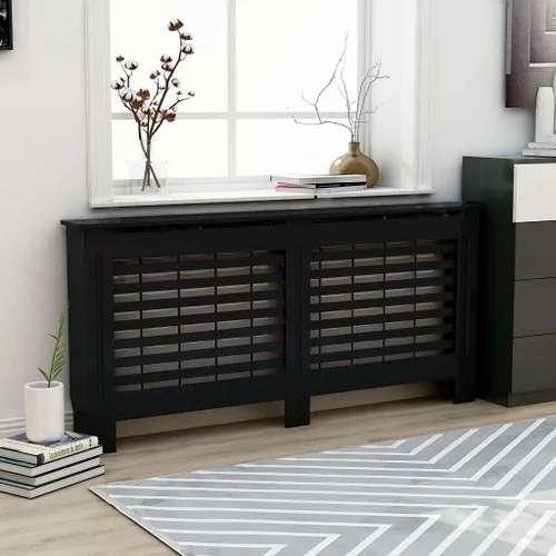 Miniatura 15 de Cubierta de radiador MDF para calefacción, estante de gabinete de radiador, accesorios de calefacción para electrodomésticos, mejoras para el hogar