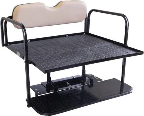 Miniatura 3 de Buggies Unlimited Club Car Precedent - Kit de asiento trasero abatible para carrito de golf con marco de acero, compatible con modelos 2004 en Buff