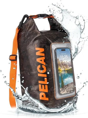 Miniatura 12 de Pelican - Marine Series - Bolsa seca resistente al agua (2.5 litros) con funda integrada para teléfono para hombres y mujeres, bolsa ligera