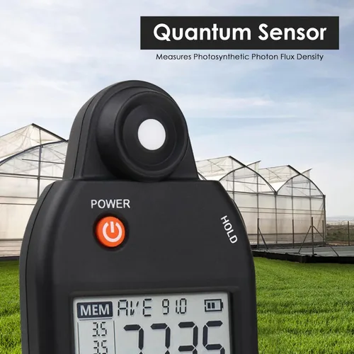 Miniatura 4 de Medidor PAR para luces LED de crecimiento de alta precisión Sensor Quantum Medidor de luz Par Tester PPFD para medir la actividad fotosintética