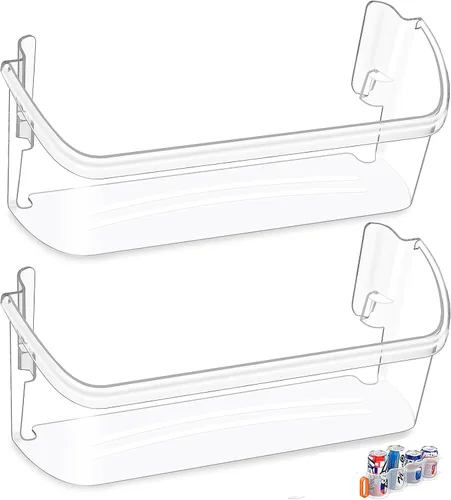 [2 PAQUETES] Estante de repuesto para puerta de refrigerador 242126602 actualizado para Frigidaire - Reemplazo de estante de puerta de refrigerador