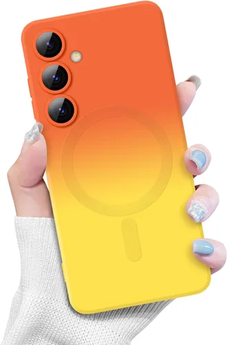 Miniatura 9 de Newseego Funda magnética para Samsung Galaxy S22 5G, funda de silicona líquida suave de lujo, antiarañazos, a prueba de golpes, protector completo