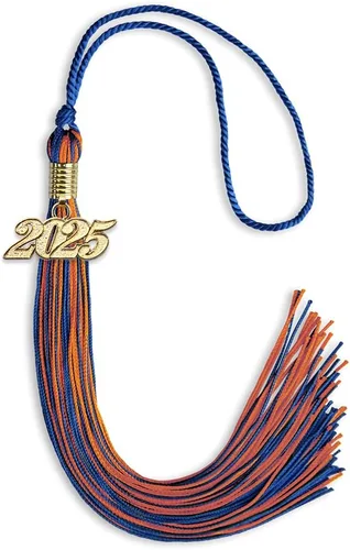 Miniatura 323 de Endea Graduation - Borla de doble color mixto con fecha dorada (negro/dorado antiguo, 2021)