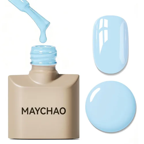 Miniatura 85 de MAYCHAO Esmalte de uñas de gel rosa intenso de 0.5 onzas líquidas, 1 unidad de esmalte de gel rosa brillante, esmalte de uñas que se absorbe con luz