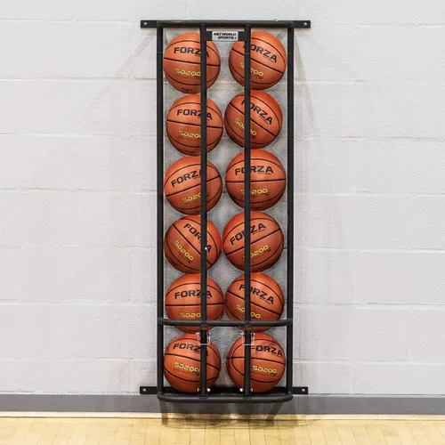 Soporte para pelotas deportivas de pared | Soporte montado en la pared para pelotas | Almacenamiento de baloncesto y pelotas de fútbol en garaje |