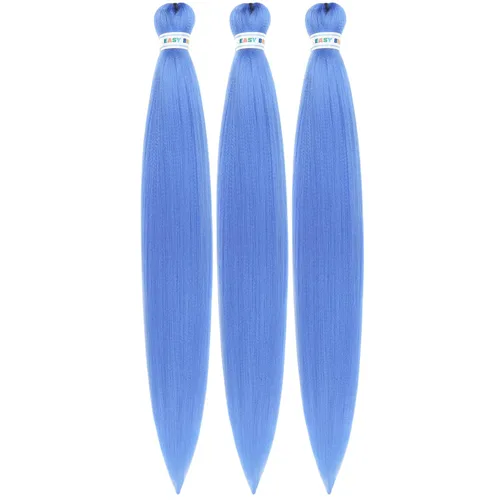Miniatura 58 de Cabello estirado de fibra Kanekalon para trenzar con cabello humano, color oro rosado, 30 pulgadas