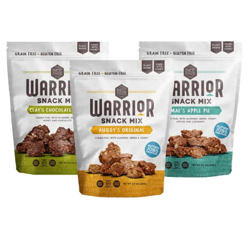 Miniatura 14 de BeeFree Warrior Mix Granola sin gluten – Bocaditos de granola gruesos Granola paleo, baja en carbohidratos, sin granos, sin conservantes, sin