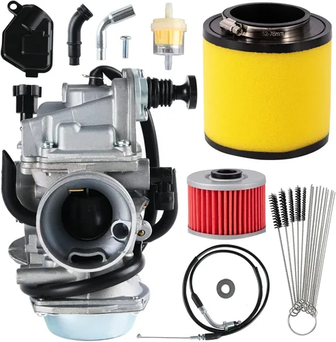 Carburador FourTrax 300 para Honda TRX300 TRX350 Carb, Rancher 350, Foreman 400 450 con filtro de aire y aceite, cepillo de limpieza