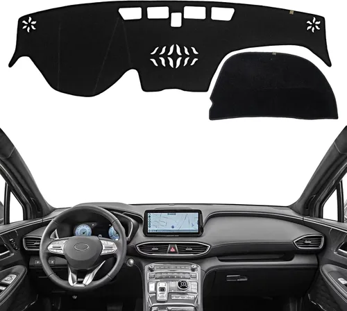 Miniatura 19 de Cubierta de tablero Tapete de salpicadero Compatible con Hyundai Tucson 2015-2010, 2015 IX35 (para transmisión manual izquierda), tapete