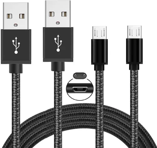 Paquete de 2 cables de alimentación micro USB de 3.3 pies para Amazon Fire TV Stick, para Roku Streaming Stick, Express Plus, Premier Plus, control