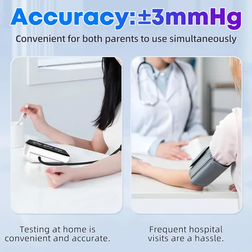 Miniatura 4 de GUAEVER Monitor de Presión Arterial Recargable Monitores de Presión Arterial para Brazo Superior para Uso Doméstico Pantalla Grande Máquina Bp