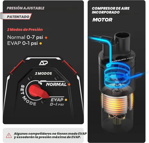 Miniatura 3 de AutoLine Pro HyperSmoke™ Máquina de humo para automóviles, comprobador de fugas de vacío EVAP – Presión ajustable – Líquido de humo aprobado por OEM