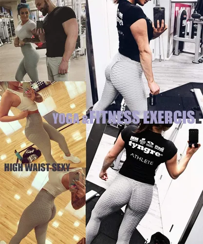 Miniatura 2 de AIMILIA - Leggings deportivos sexys para mujer, de cintura alta, anti-celulitis, con control de abdomen y levantamiento de glúteos, ideales