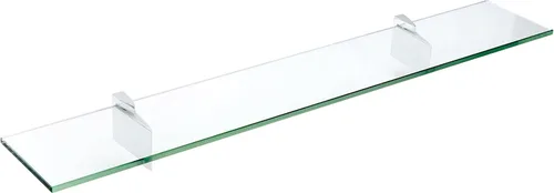 Spancraft Estante de cristal Cuervo de cristal, cromado, 4.75 x 12