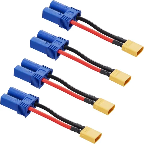 Miniatura 11 de Conector hembra 10AWG Ec5 a SAE, paquete de 2 cables SAE a EC5 de alimentación automotriz, adecuado para batería solar de coche, 5.9 in