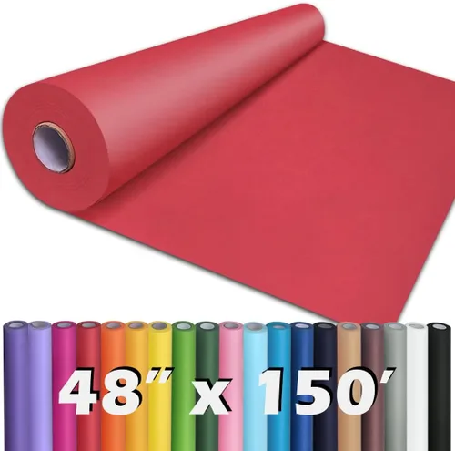 Miniatura 27 de PerkHomy Rollo de Papel Kraft Marrón 48" x 1,800" (150') para Envolver Regalos, Ramos, Flores, Arte, Pintura, Manualidades, Escritura, Embalaje