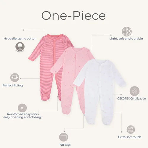 Miniatura 4 de Long-sleeved Sleep 'N Play footie for baby Boy I 2 pack thermal footies