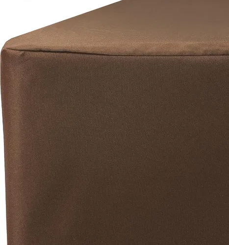Miniatura 2 de YOUR CHAIR COVERS Mantel ajustable color marrón chocolate – Mantel rectangular de poliéster ajustable de 6 pies, mesa de buffet para interiores