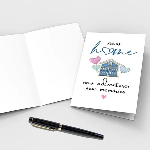 Miniatura 3 de Qiliji Nueva tarjeta de casa, tarjeta de inauguración de la casa, felicitaciones por su casa tarjetas, tarjetas de apartamento, nuevas aventuras