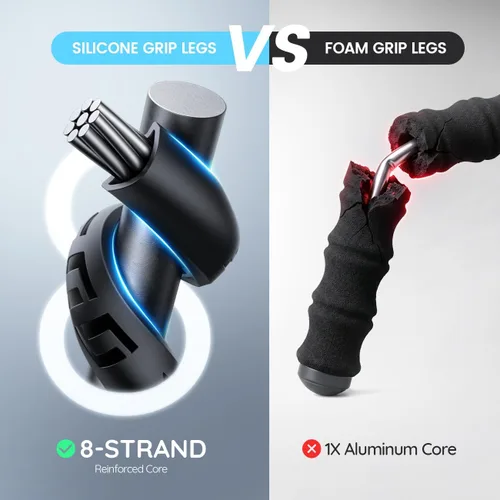 Miniatura 2 de Lamicall Trípode para iPhone - Trípode Flexible para Teléfono 3 en 1 con Control Remoto Inalámbrico - Soporte de Trípode para iPhone para Grabación