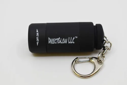 DirectGlow - Linterna LED USB UV con luz negra, recargable, portátil, para identificación de pasaporte, detección de moneda, campamento (1, negro)