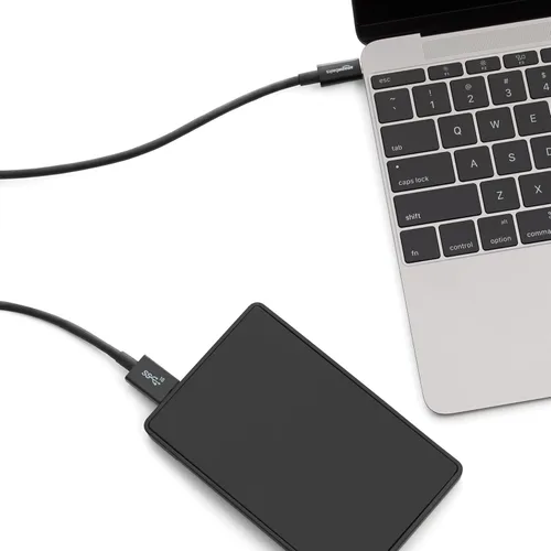 Miniatura 5 de Amazon Basics, Cable de carga rápida USB-C a Micro USB 3.1 Gen 2, 10Gbps de alta velocidad, 3 pies, color negro