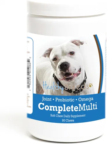 Miniatura 376 de Healthy Breeds Pug todo en uno multivitamínico suave masticable 60