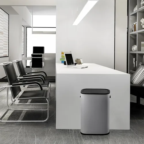 Miniatura 8 de Fashionwu Basurero de cocina de 55 litros/14.5 galones, bote de basura automático con sensor de movimiento y sin tacto, diseño silencioso