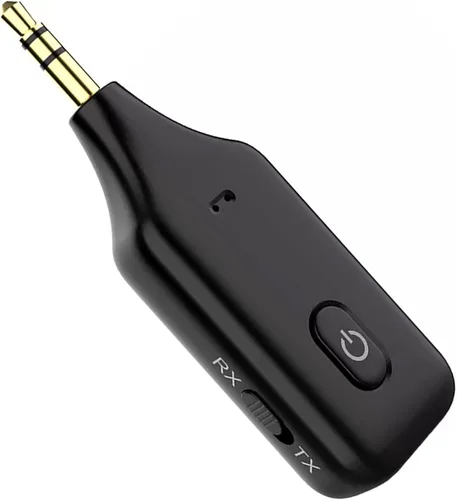 3 en 1 Bluetooth 5.1 Receptor Transmisor 0.138 in AUX Hardsfree Audio Adaptador de reproducción de baja latencia para el coche Casa TV auriculares