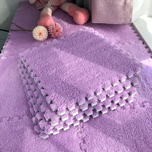 Miniatura 9 de 12 alfombrillas de juego de rompecabezas de azulejos entrelazadas de espuma EVA suave, alfombrillas protectoras para el suelo para la habitación