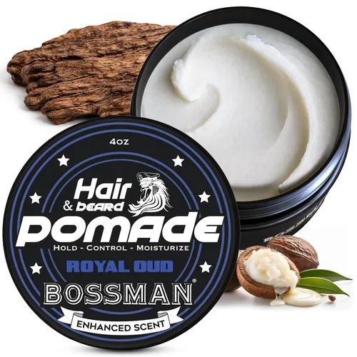 Miniatura 13 de Bossman Pomada Natural para Cabello y Barba para Hombres (Aroma Vetiver X) – Fijación Media e Hidratante para Peinado de Cabello, Barba y Bigote