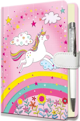 Miniatura 14 de Diario Blue Jay para niñas, regalo para adolescentes, niños, diario con bolígrafo y cierre magnético, 192 páginas para escribir, cuaderno forrado