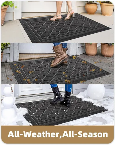 Miniatura 4 de Color&Geometry Tapetes para Puerta Delantera Alfombrilla de Puerta Exterior para Entrada Exterior Casa Entrada Porche Trasero Patio Impermeable