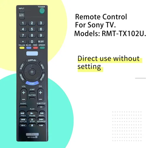 Miniatura 3 de RMT-TX102U - Mando a distancia de repuesto para Sony TV RMT-TX100U RMT-TX300U 32R500C 40R510C 48R510C KDL40R510C KDL-55W800C KDL40R530C KDL-48W650D