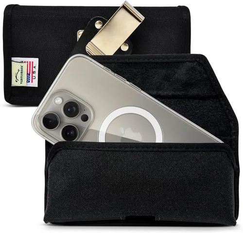 Miniatura 10 de Turtleback Clip para cinturón para iPhone 16 Pro, 16e, 15 Pro 14 Pro 13 Pro - Grande: se adapta con fundas de estilo voluminoso Defender, nailon