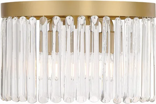 Miniatura 2 de Crystorama Emory - Soporte empotrado dorado moderno con 4 luces