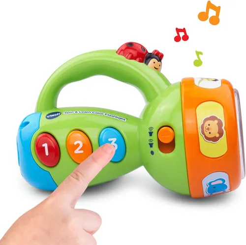 Miniatura 4 de VTech Spin and Learn Linterna de Color, Verde Lima