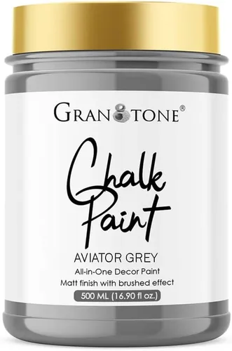 Miniatura 30 de GRANOTONE Pintura a la tiza para muebles Pintura acrílica a base de agua con acabado mate para madera, paredes, metal, vidrio, papel, lienzo