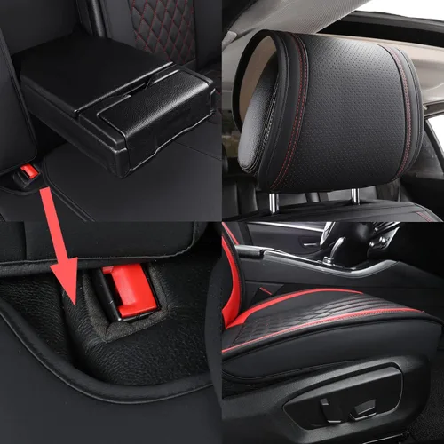 Miniatura 5 de Tomatoman Fundas de asiento de coche compatibles con Nissan Frontier Pathfinder Sentra Maxima Versa Xterra Altima X-Trail Rogue Armada Cube Juke