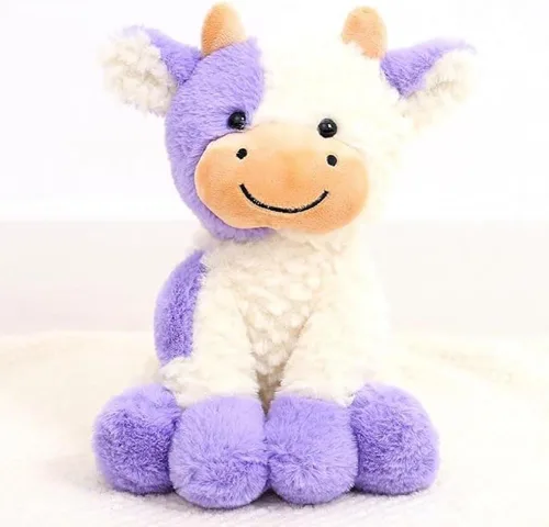 Miniatura 12 de Animales de peluche de vaca de peluche suave linda muñeca de vaca para niños y niñas 11.8 pulgadas (zuo NIU fense 11.8 in)