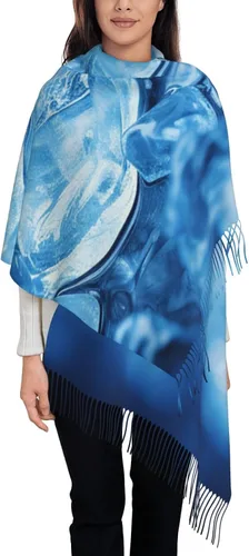 Miniatura 12 de Bufandas para mujer, bufanda cálida de invierno, con borla, manta de gran tamaño, bufandas de color negro, melocotón, rosa, chal